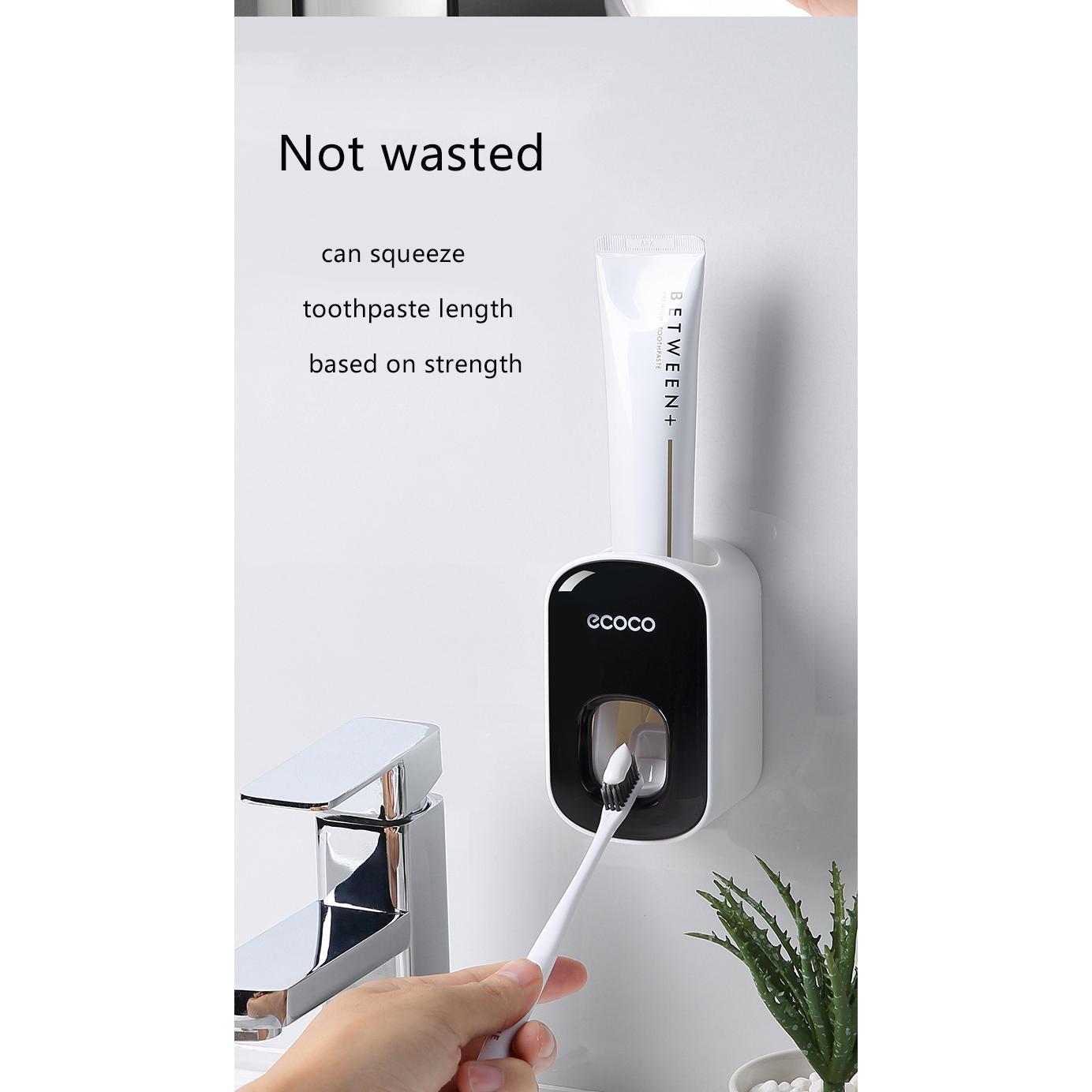 Wall Mounted Automatic Toothpaste Holder Bathroom Accessories Set Dispenser