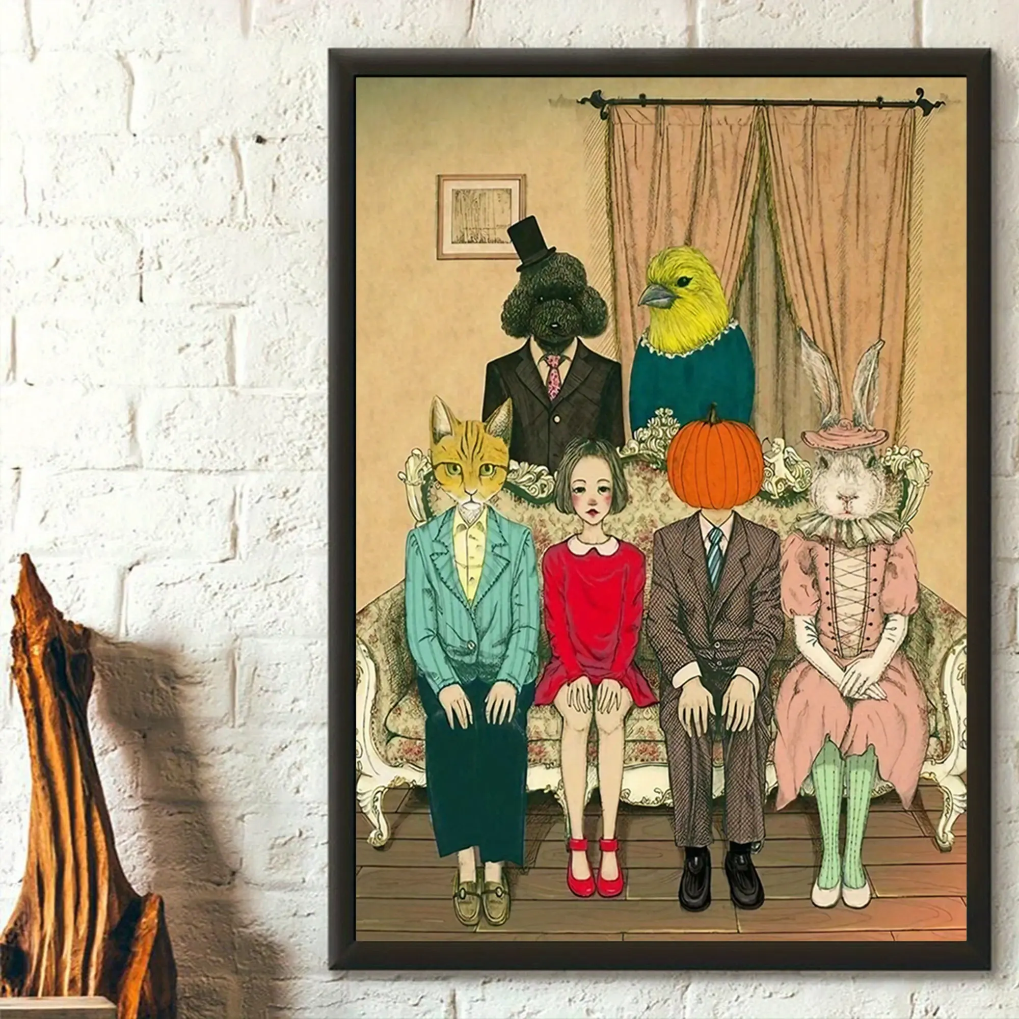 1pcs/set Strange Tales - Animal Comics Illustrations Poster, Wall Art, Wall Decor, Canvas Art, Wall Art Painting Canvas Wall Art Living Room Posters Bedroom Painting No Framed. rimless