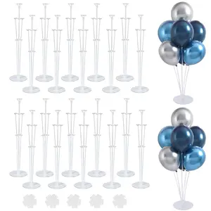 20-Piece Balloon Stand Kit Balloon Holders with Base for Table Centerpieces & Party Decor