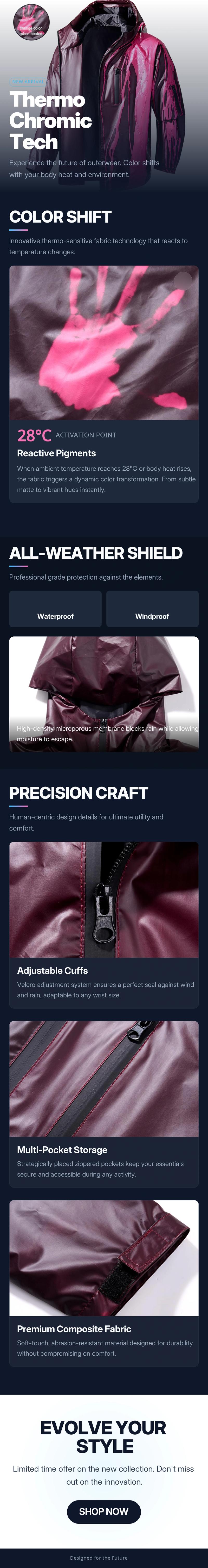 New 2026 Deals Men's Spring Autumn Jacket Photochromic Windproof Fabric Waterproof Rain High Temperature Change Color Coat With Zipper Pockets For Holidays Parties Outdoor Sports