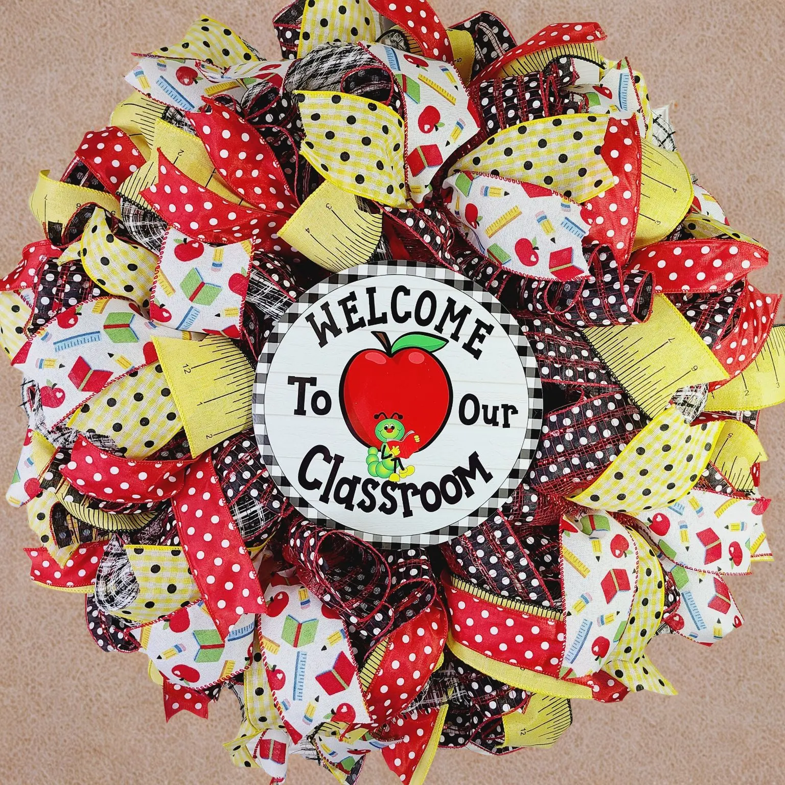 Welcome to Our Classroom Wreath, Teacher Door Decor, Back to School Wreath