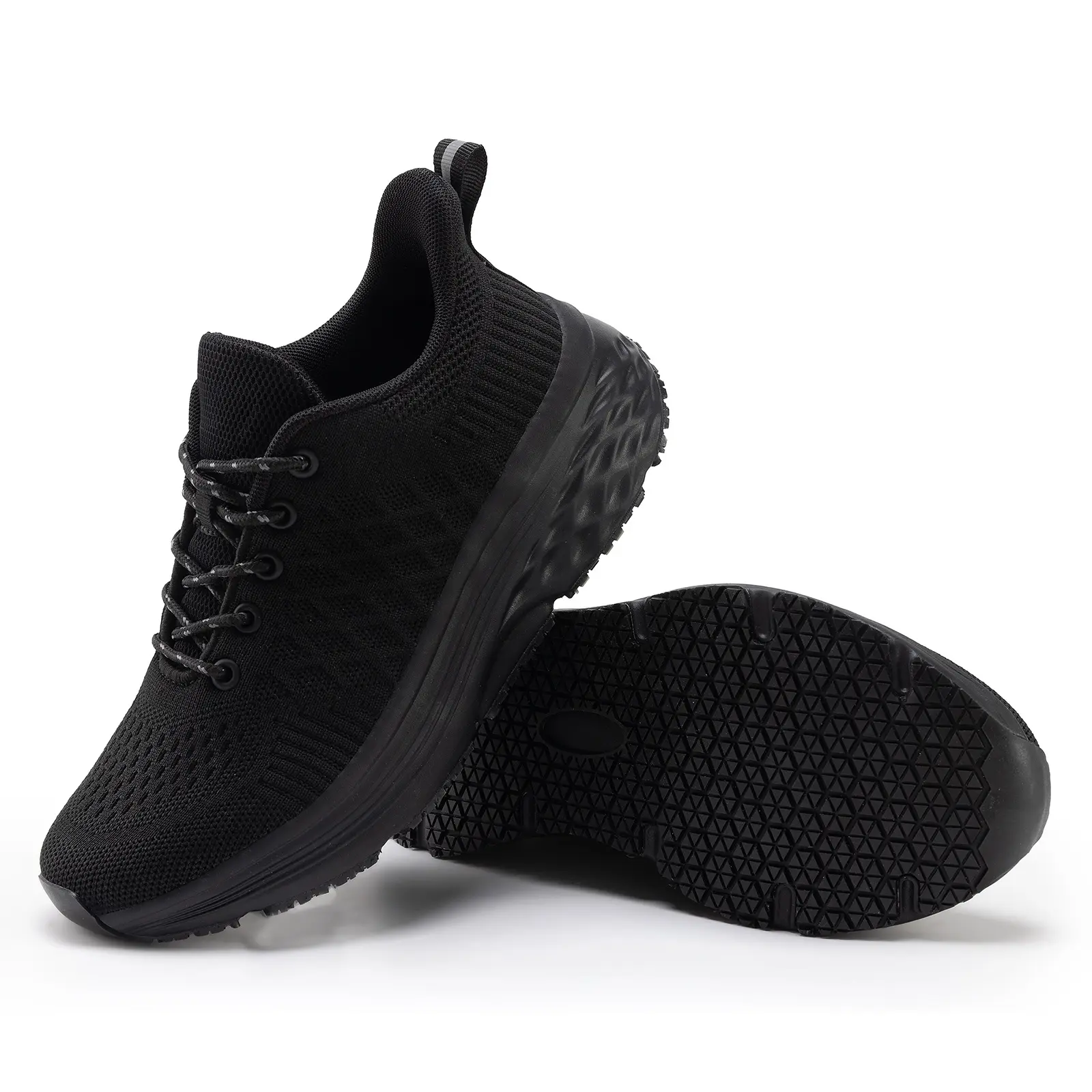 Women's Non-Slip Waterproof Work Shoes | Safety Walking Sneakers for Kitchens, Food Service & Restaurants | Oil-Resistant Chef Footwear with Comfort Cushion