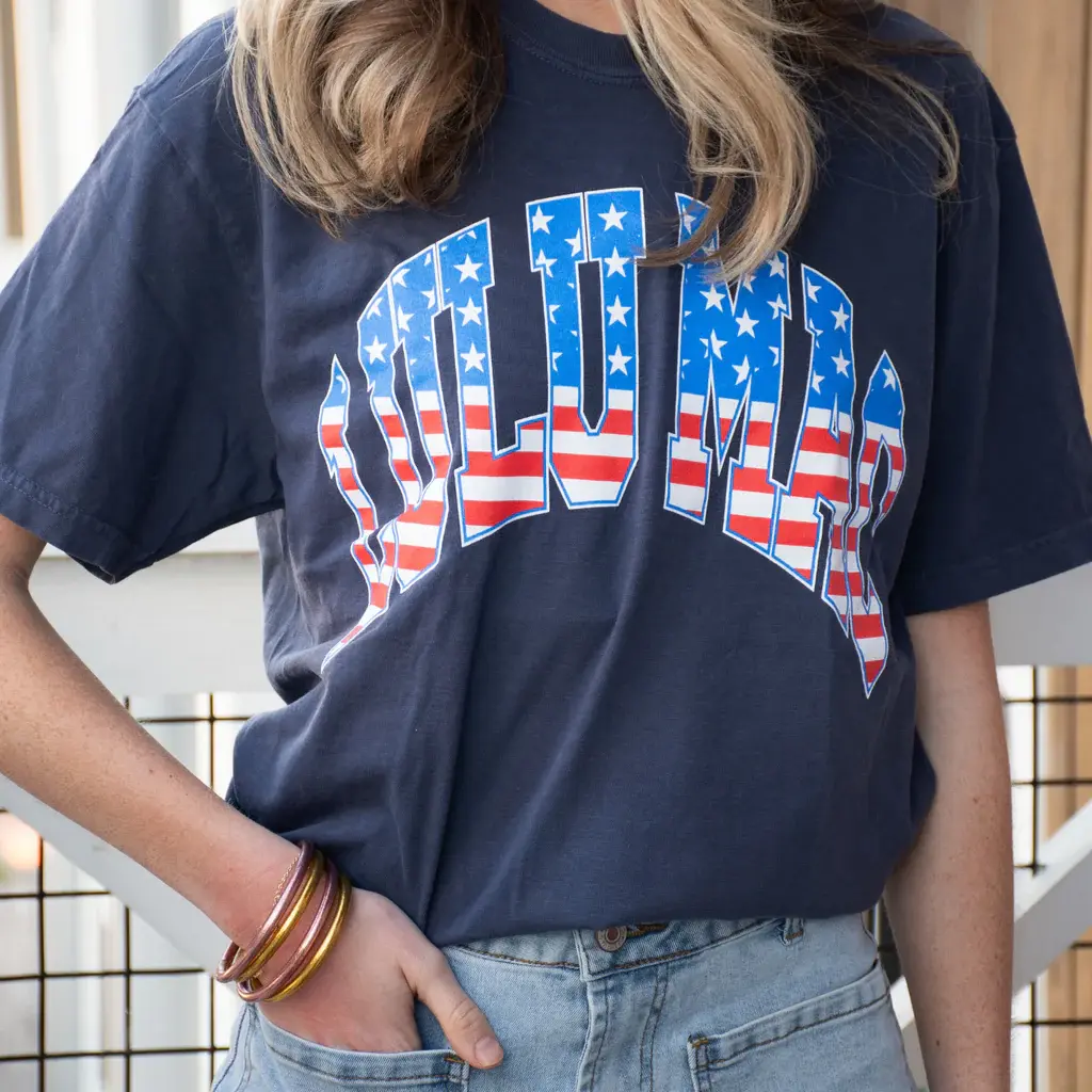Girlie Girl Lulu Mac USA Stars Comfort Colors T-Shirt