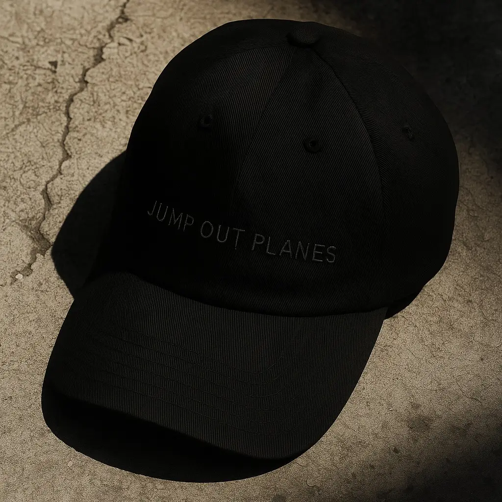 JUMP OUT PLANES x Matte Black Dad Cap