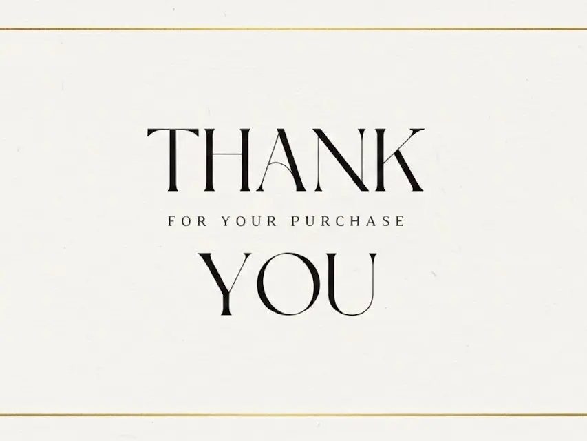 Gift for you: "A small gift as a token of our sincere gratitude for trusting and choosing our products. We hope you will love it!"