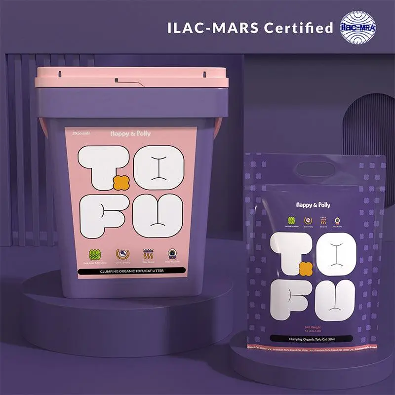 Tofu Cat Litter-Quick Clumping, 100% Natural Organic, Flushable, Dust-Free, Odor Control, Low tracking, Easy to Clean