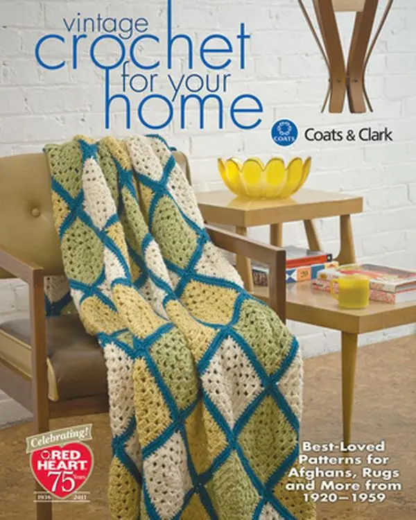 USED Book - Vintage Crochet for Your Home: Best-Loved Patterns for Afghans, Rugs and More from 1920-1959 by Coats &. Clark (Paperback) - english