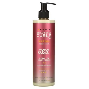 Alaffia Beautiful Curls, Leave-In Conditioner, Tight Curls, Unrefined Shea Butter, 12 fl oz (354 ml)