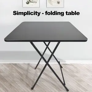 Foldable Dinner Table Square Solid MDF 4 Persons Home office Study Computer Desk Home Improvement dinner table