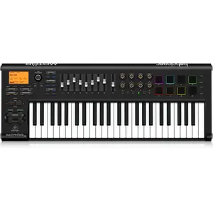 BEHRINGER 49-Key USB MIDI Master Controller Keyboard with Motorized Faders, Touch-Sensitive Pads, Digital Piano Keyboard
