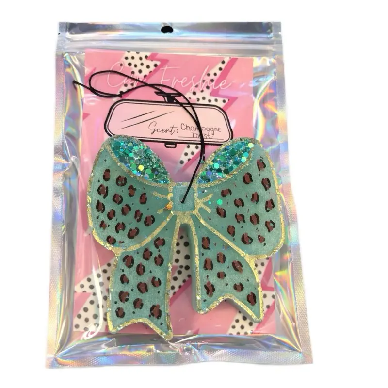 Leopard Print Bow Freshie