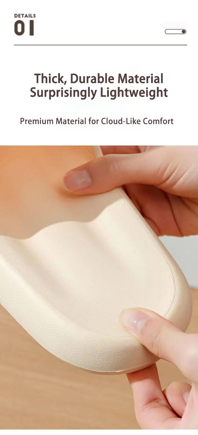 Cloud Cushion EVA Slide Sandals | Non-Slip Thick Sole Slippers for Indoor, Bathroom & Home