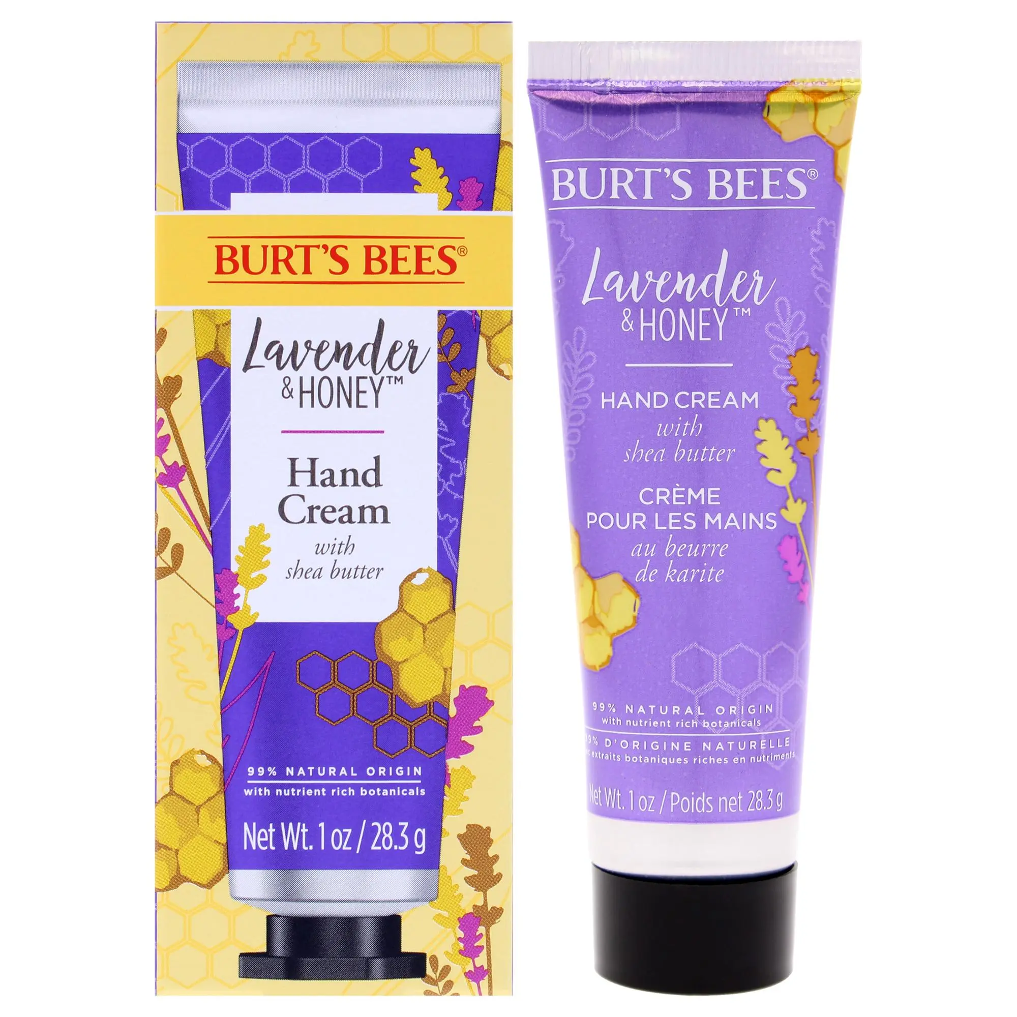 Burt's Bees Lavender and Honey Soothing Daily Moisturizing Unisex Hand Cream, 1oz Gift Option