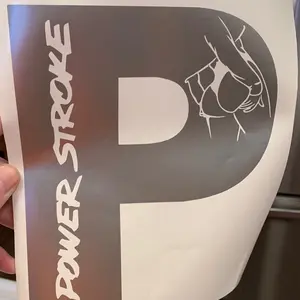 Power Stroke lady decal Uncensored Version