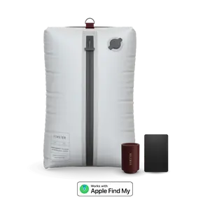 Ekster Trackable TravelPack™ Bundle - Vacuum Bag, Air Pump & Finder Card for Apple Find My® - 60% Space Saving, Waterproof, Anti-Leak, Durable Nylon