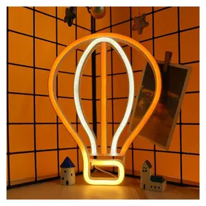 Sign Illuminated Hot Air Ballon Neon Signs For Wall Decor Fire Ballon Light 30cm