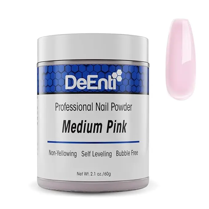 DeEnti Acrylic Powder (2oz) - Chip Resistant, Durable Acrylic Dip Powder, Nails Supplies for Creative Nail Art Designs