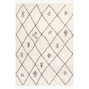 Chrissy Moroccan Trellis Tassel Rug