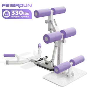 Feierdun Deep Squat Machine, Adjustable Glutes workout for Home Gym Workout Training, Sit Up Machine for Abs and Muscle Building, Abdominal bench, Push Up Fitness Equipment, TikTokShopBlackFriday