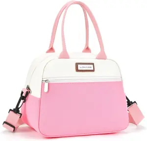 Spring  lunchbag LOKASS UTOTEBAG Lunch Box for for Mother's Day, Insulated Canvas Lunch Bags for Adults, Cute Stylish Lunch Bag, Reusable Lunch Tote Leak-proof Cooler Bag with Shoulder Strap for Teacher Nurse Work/Office/Beach/Picnic