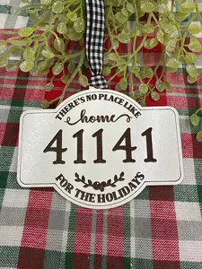 Zip Code Ornament for Christmas Ornament for Home Ornament Hometown Gift for New Home Zip Code