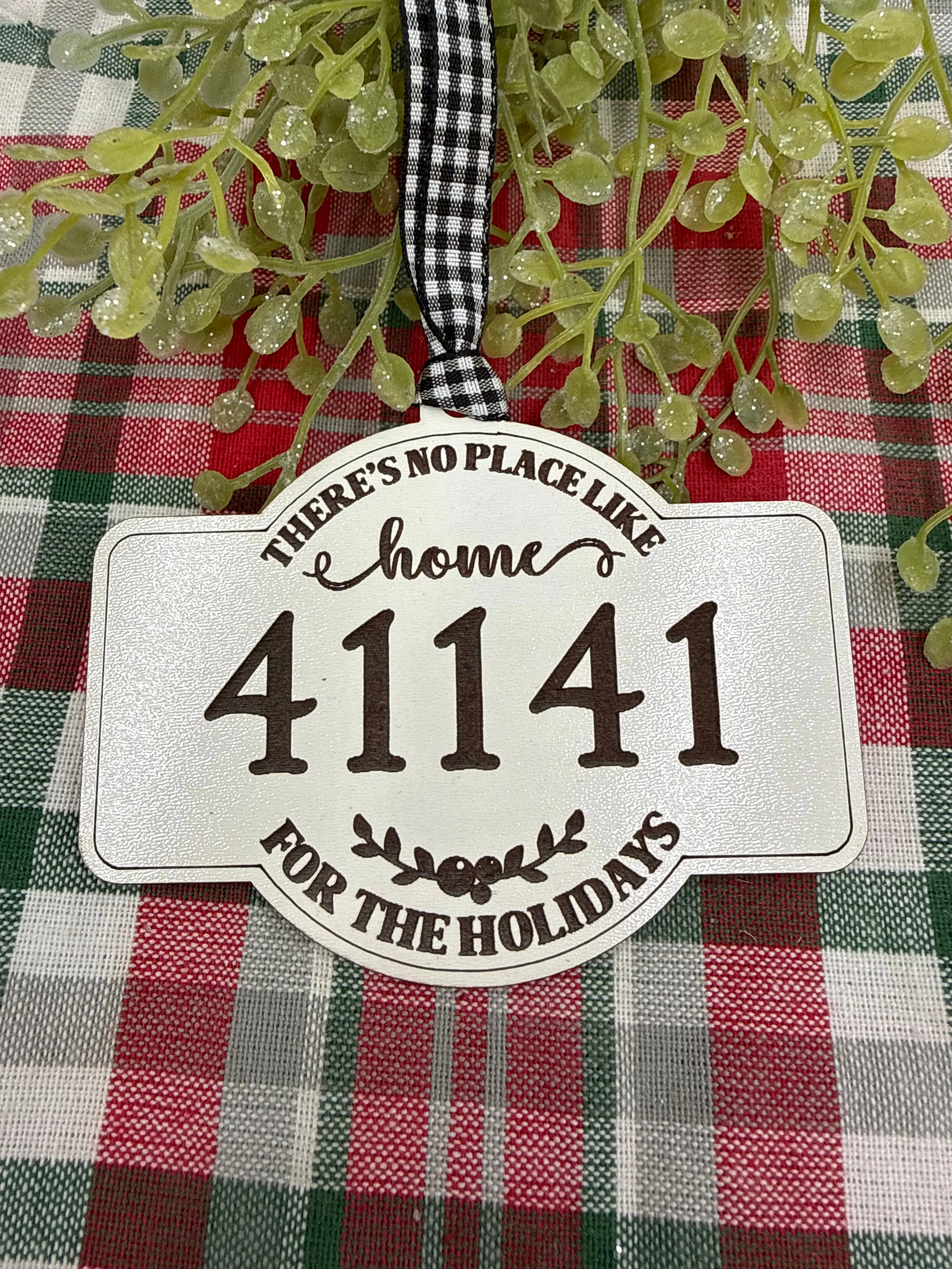 Zip Code Ornament for Christmas Ornament for Home Ornament Hometown Gift for New Home Zip Code