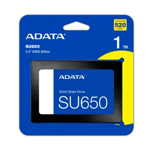 ADATA Ultimate SU650 1TB Internal SSD 2.5” SATA III 6Gb/s – Up to 520MB/s | 3D NAND Flash | SLC Cache & ECC | Laptop & Desktop Upgrade
