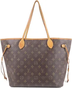 Pre-owned Louis Vuitton Canvas Shoulder Bags Neverfull MM Monogram Shoulder Tote Bag