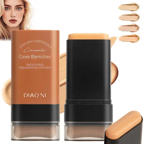 Flawless Foundation Stick Long Lasting Not Easy To Smudge Makeup Hydrate Moisturizing Concealer Waterproof Sweatproof Essential For Beginners Cosmetic
