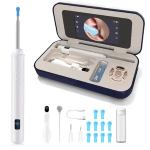 SOFBUNNY 3-in-1 Earwax Cleaner (Ear Canal Check, Oral Observation, Ear Brush), Ready-Connect Out of Box, Unique AI Eardrum Protection, 1080P HD Cam & LED Lights, Universal Set for Adults/Kids/Pets, Black Friday/Christmas Gift, Blue A03, Premium Box