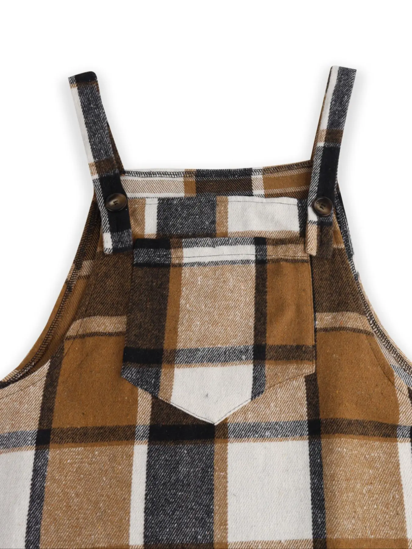 brown plaid pinafore dress Auralee Super fine wool cardigan Brown - Men main image 1