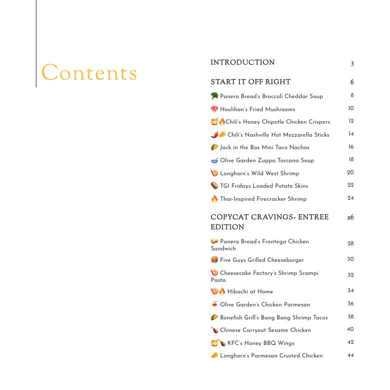 Carlena Davis You Can Make That S#!T at Home Hardcover Cookbook 47 Copycat Recipes for Appetizers Entrées Desserts Pastries and Drinks