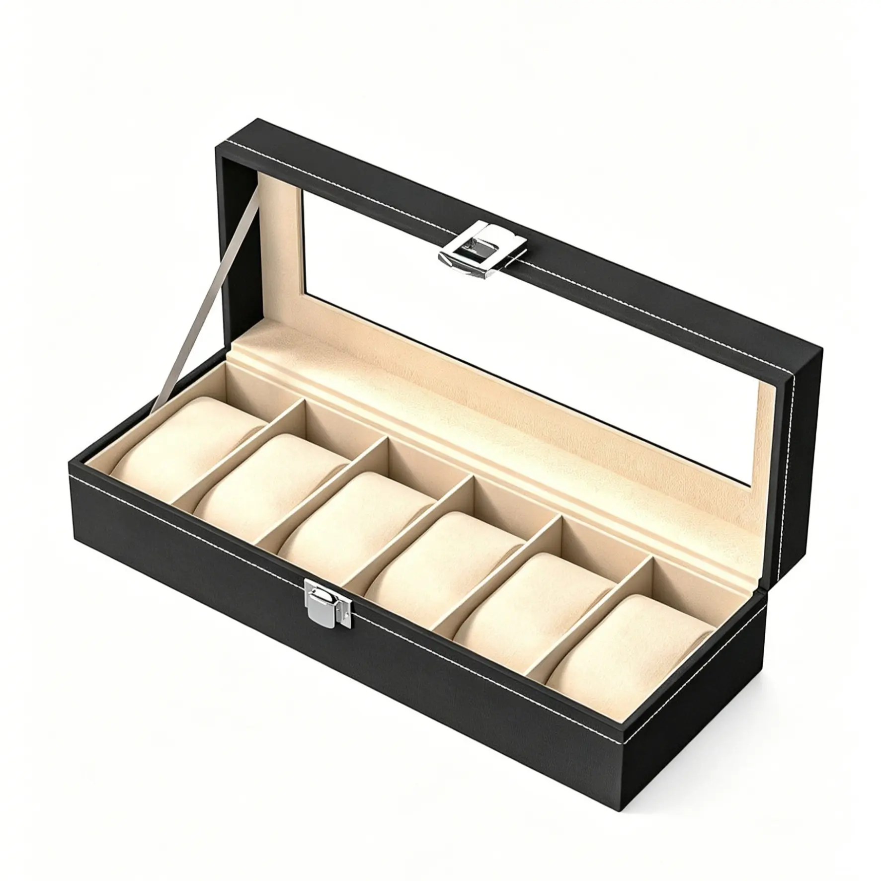 Leather Watch Box Watch Storage Box Wristwatch Display Box Detachable Watch Case Watch Accessories Bracelet Integrated Box Watch Holder Watch Organizer