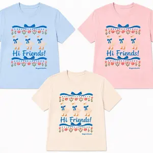 Eggs & Bunnies Hi Friends T-shirt