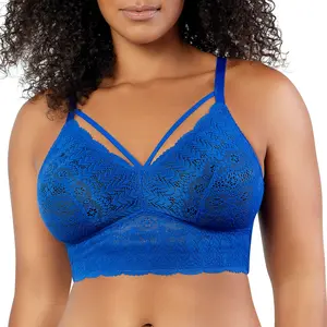 PARFAIT Mia Lace P5951 Womenswear Full Busted Sexy Removable and Lightly Foam Padded Longline Lace Wire-free Comfortable Everyday Bralette Bra Fabric Nylon