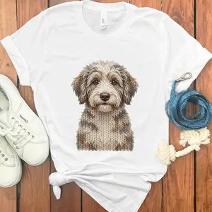 Aussiedoodle Faux Yarn Knit T-Shirt