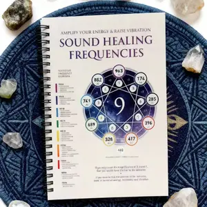 Sound Healing Frequency Coil Notebook Mystical Spiritual Style with Solfeggio Frequency and Chakra Reference Pages for Meditation, Energy Balancing, Holistic Wellness and Energy Enthusiasts Spiral Notebook Journal
