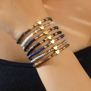 girlfriend gift necklace,girlfriend gift necklace,charm bracelet,bracelet stack,bracelet lady,hand chains,Beaded