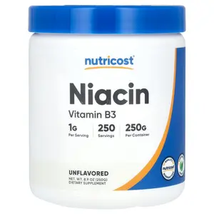 Nutricost Niacin, Unflavored, 8.9 oz (250 g)