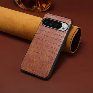 3D Texture PU Leather Case for Google Pixel 10 9 Pro XL 8 7 6 9A 8A 7A 6A Shockproof Soft TPU Matte Cover Pixel10  Bumper