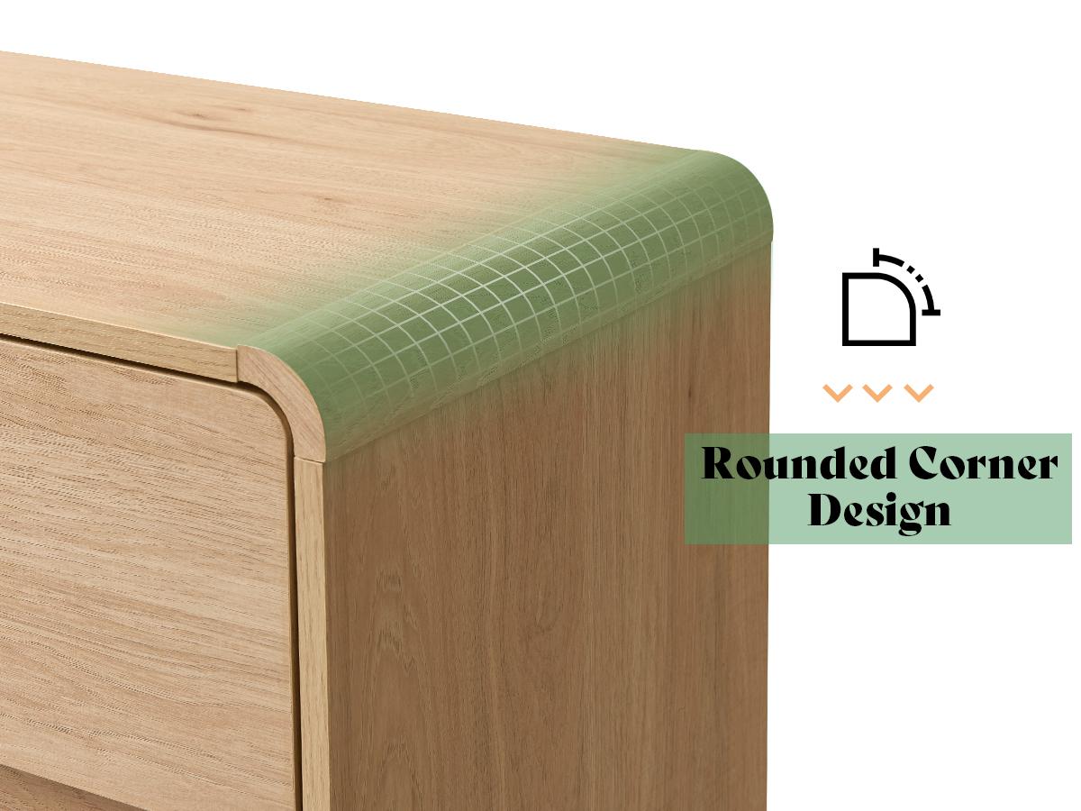 AMERLIFE 5/6/7 Drawer Dresser for Bedroom, Modern Chest of Storage Drawers with Rounded Corners, Cabinet Organizer for Closet, Apartment, Nursery/Best Gift Ideas/Christmas Gifts