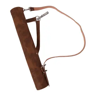 Hunting Archery Quiver for Adults- Back and Side Leather Adjustable Quivers for Sports