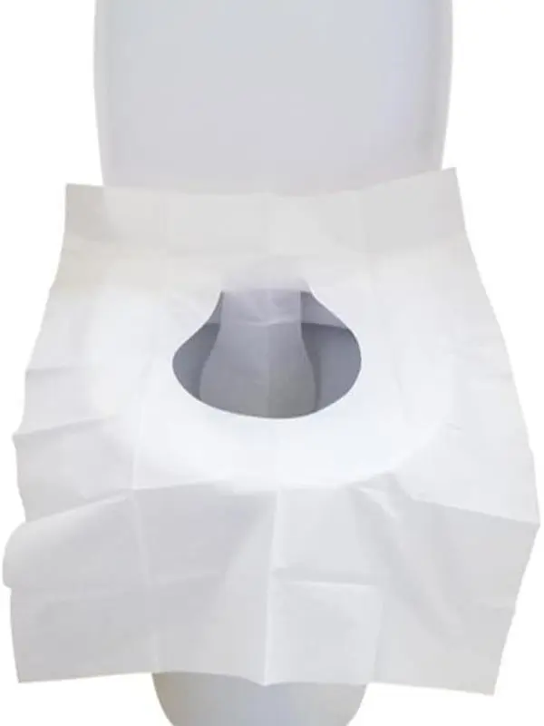 10PCS Toilet Seat Covers, Disposable Seat Covers for Toilet, Disposable Flushable Paper Toilet Liners & Seat Covers for Bathroom & Travel