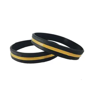 Thin Gold Line Silicone Bracelet - Dispatcher