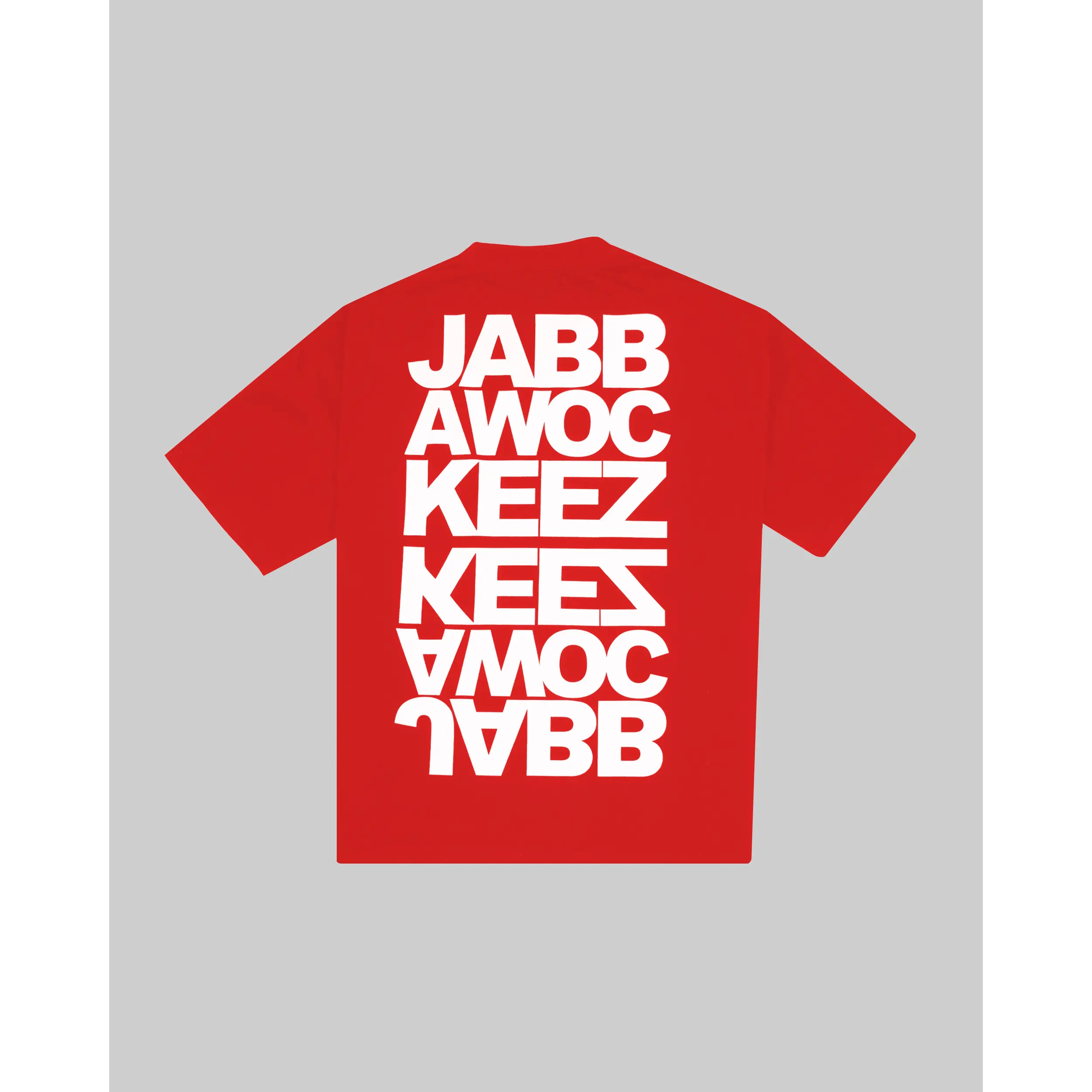 Mirrored 3 Stack Tee  Red
