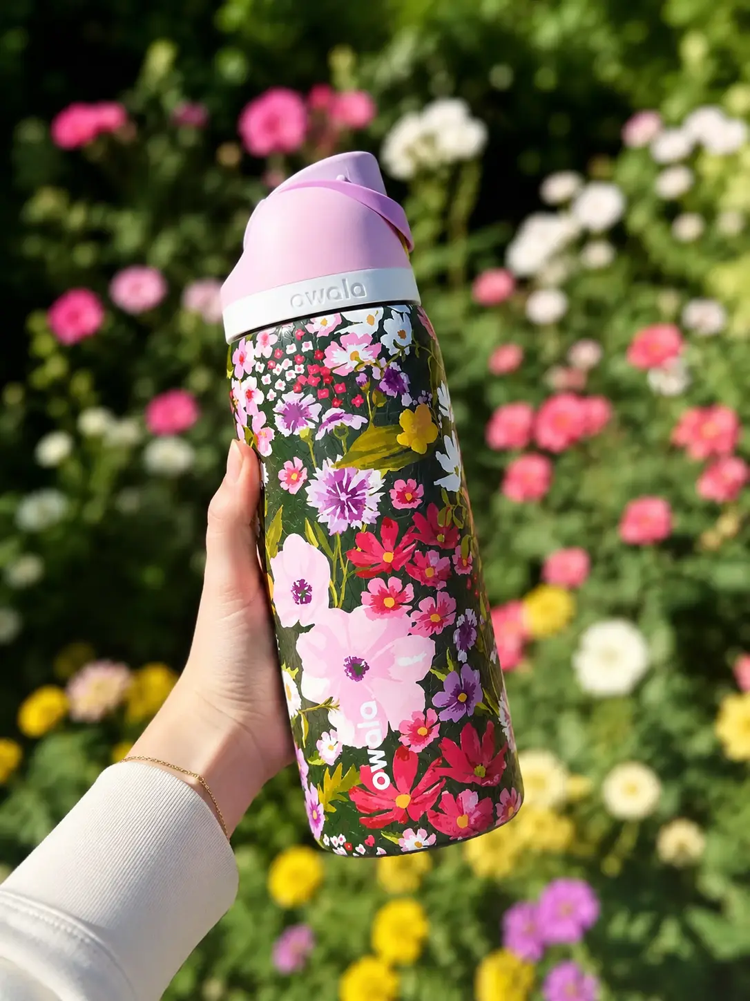 Owala FreeSip 32oz Floral Insulated Stainless Steel Water Bottle Limited Edition