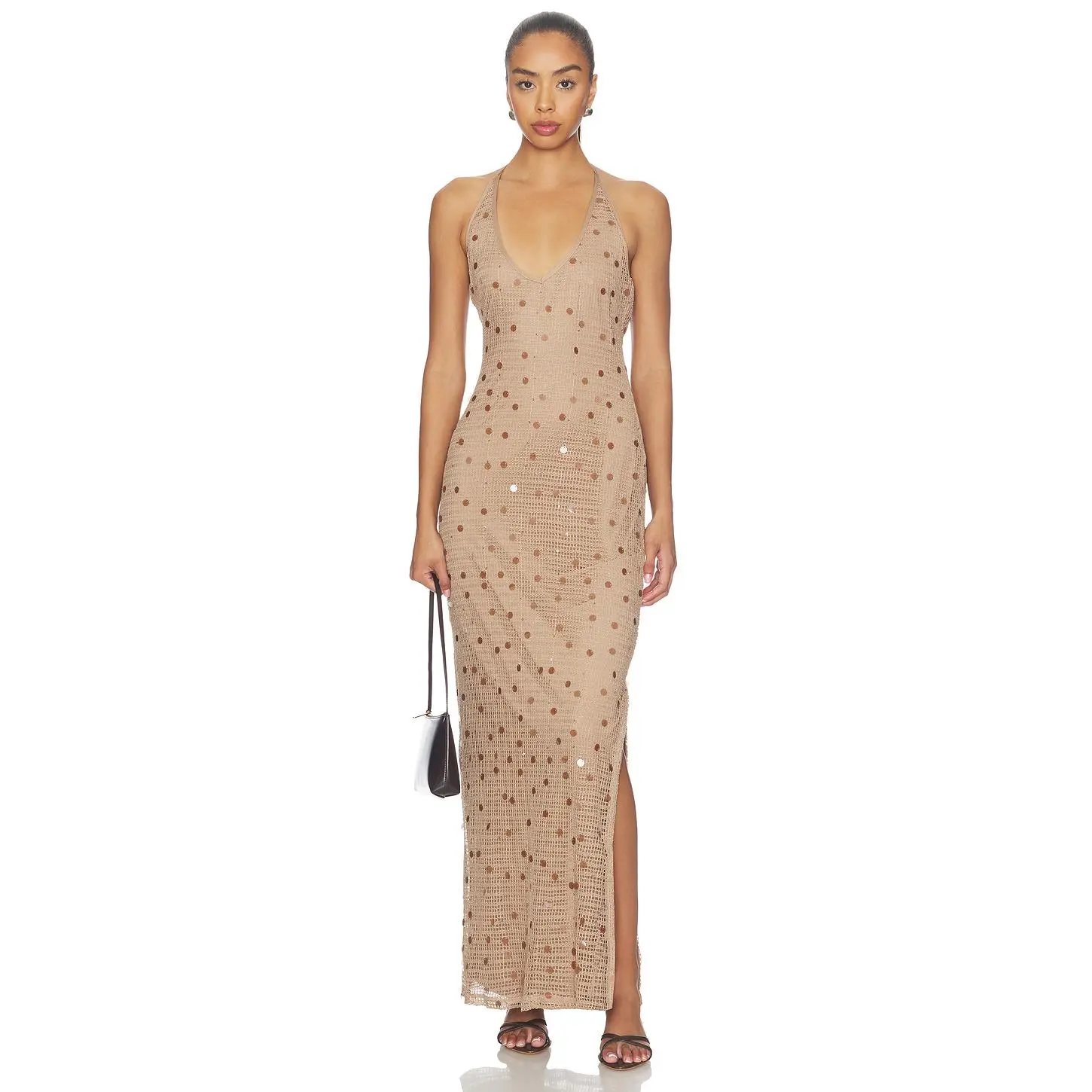 SNDYS Kimali Maxi Dress in Mocha