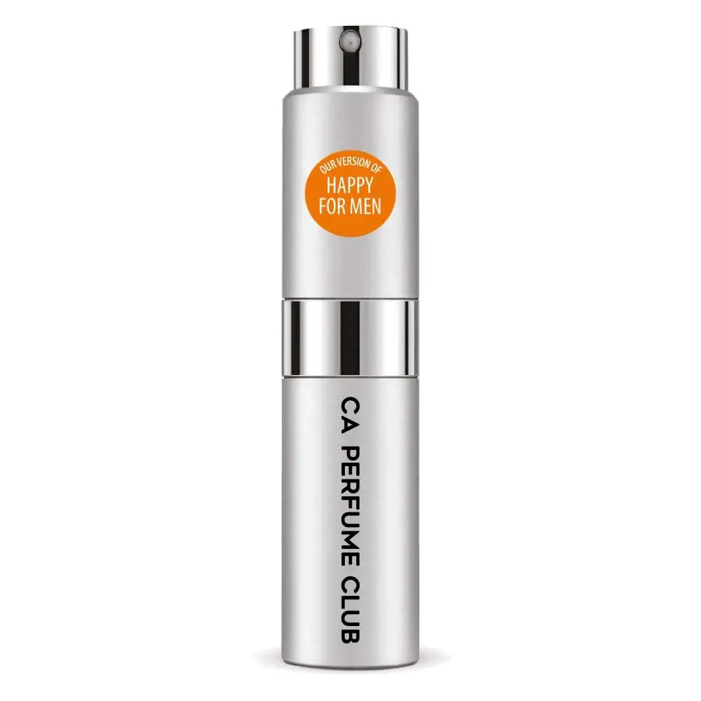 CA Perfume Impression of Clinic Happy For Men For Men Replica Version Fragrance Dupes Concentrated Long Lasting Eau de Parfum Spray Refillable Atomizer Bottle 0.27 Fl Oz/8ml-X1
