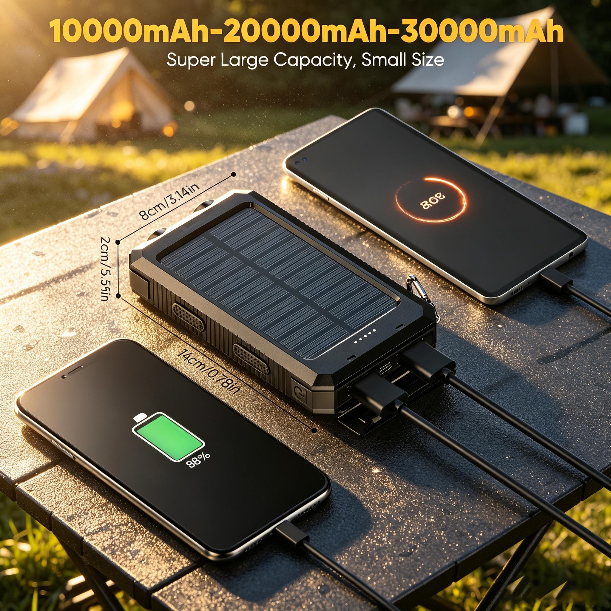 Portable power bank for outdoor travel and emergency use