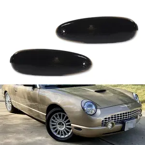 2pcs Smoked Lens Front Side Marker lamps Lights For 1996 1997 1998 1999 Ford Taurus Mercury Sable,Replace OEM 116-3057L, 116-3057R